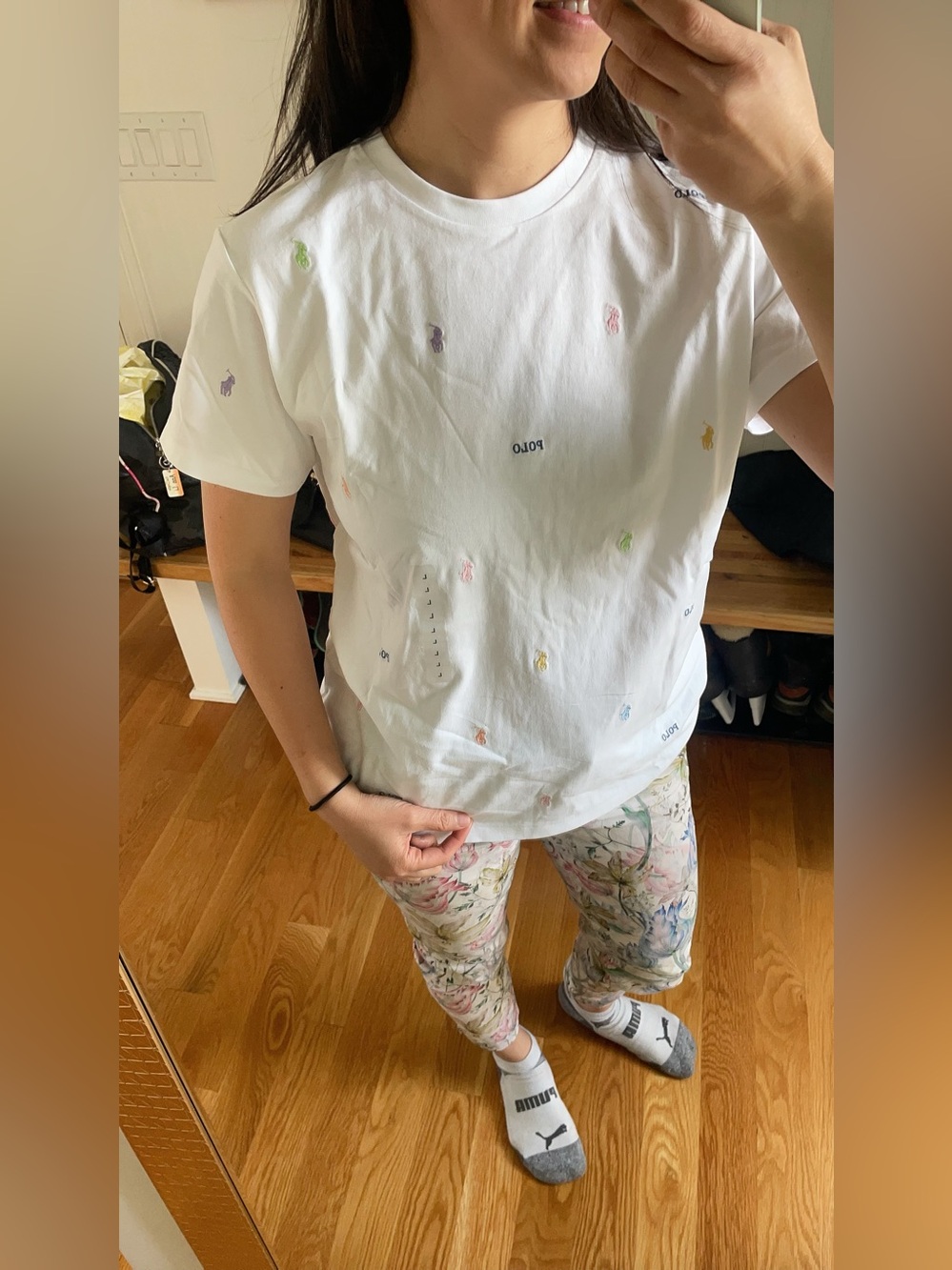 Polo Ralph Lauren women White Embroidered Polo Pony Tee